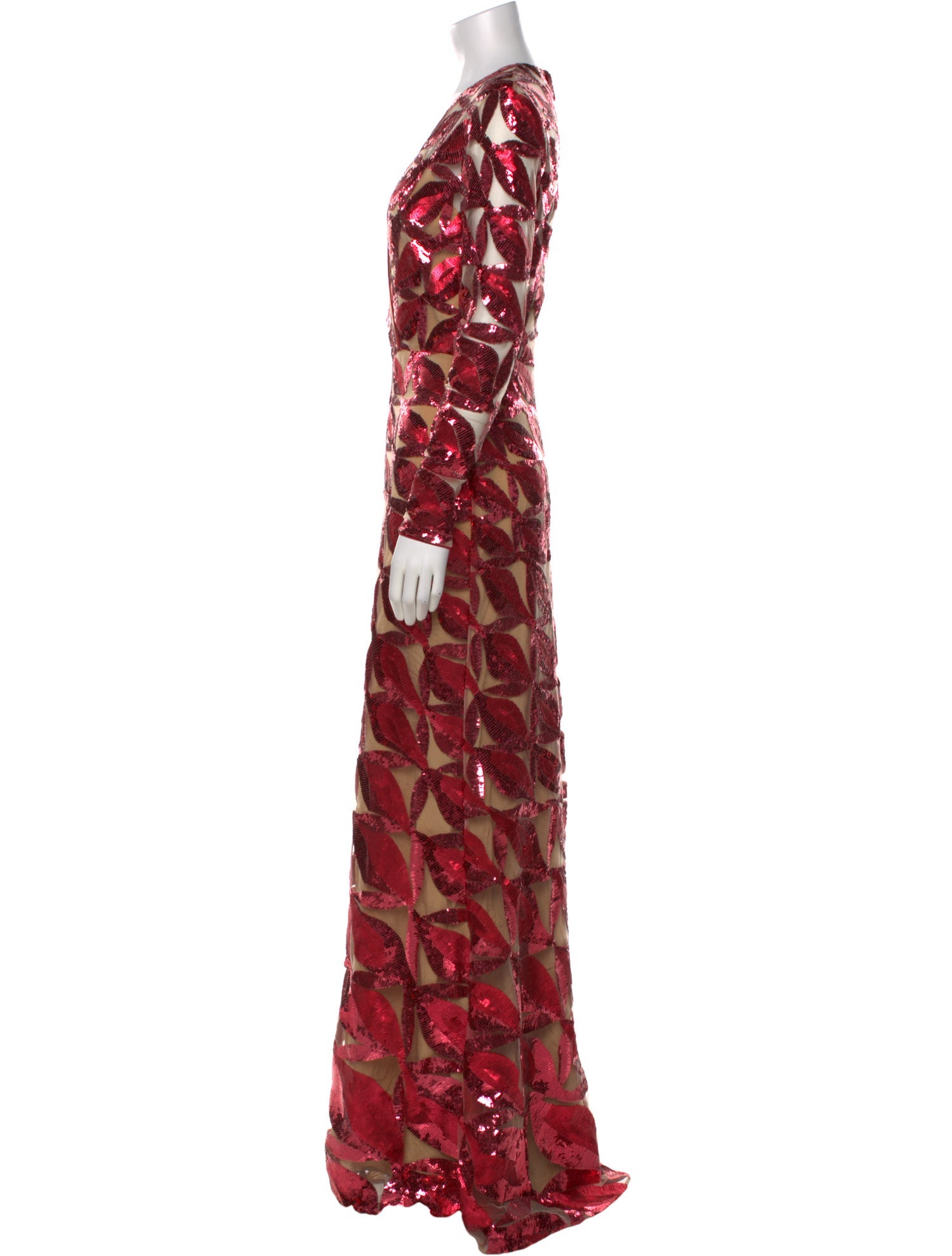 Elie Saab Printed Long Dress