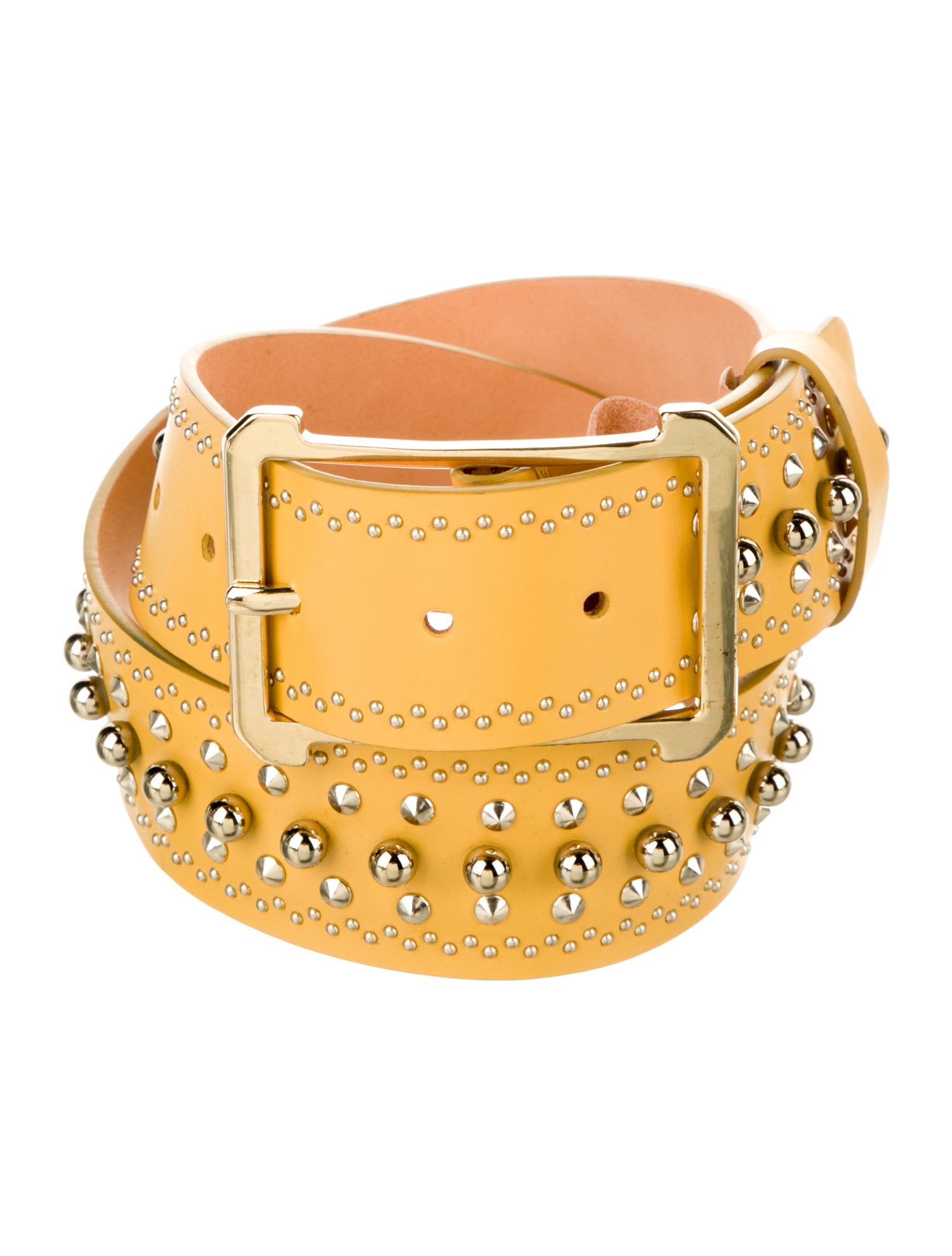 Elie Saab Leather Studded Accents Belt