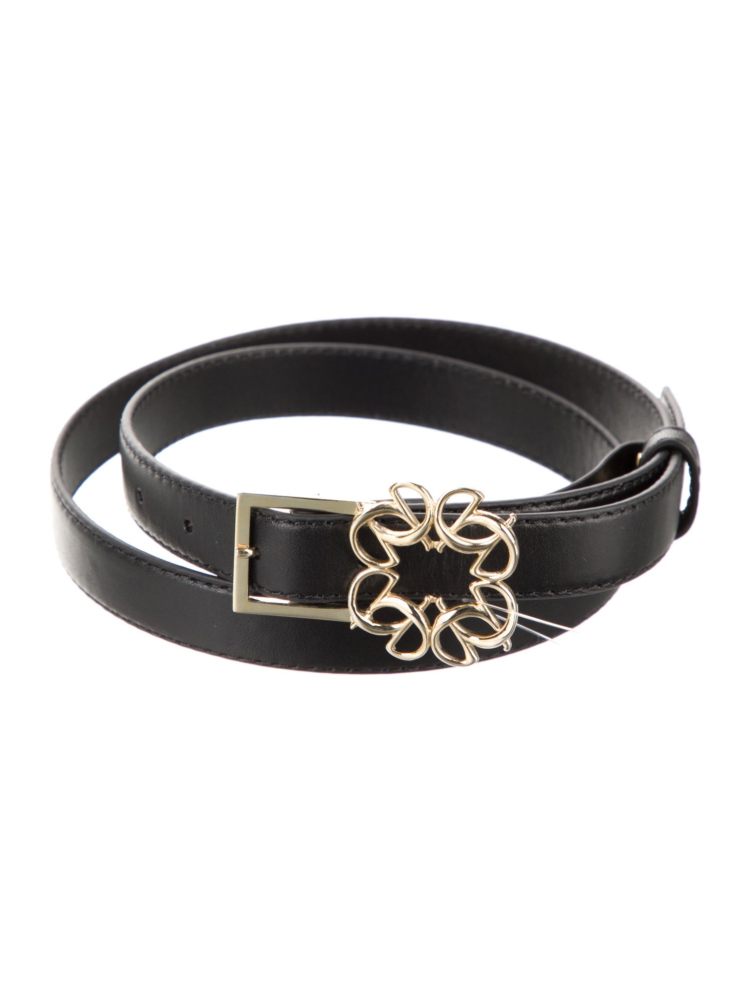 Elie Saab Skinny Leather Belt
