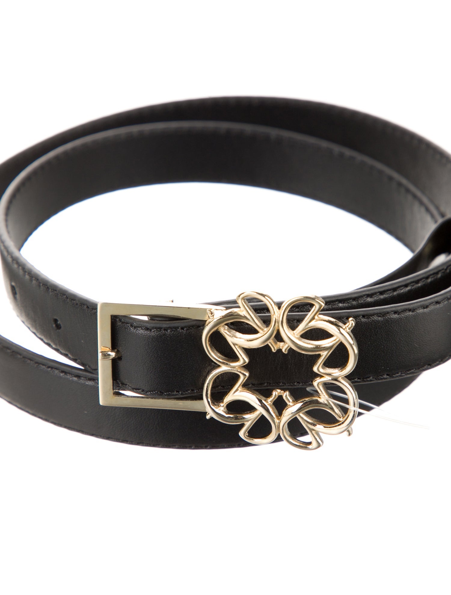 Elie Saab Skinny Leather Belt