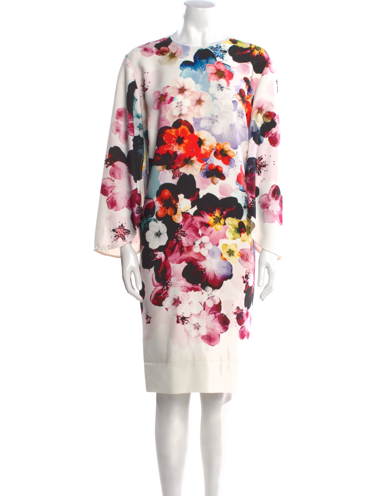Elie Saab Floral Print Knee-Length Dress