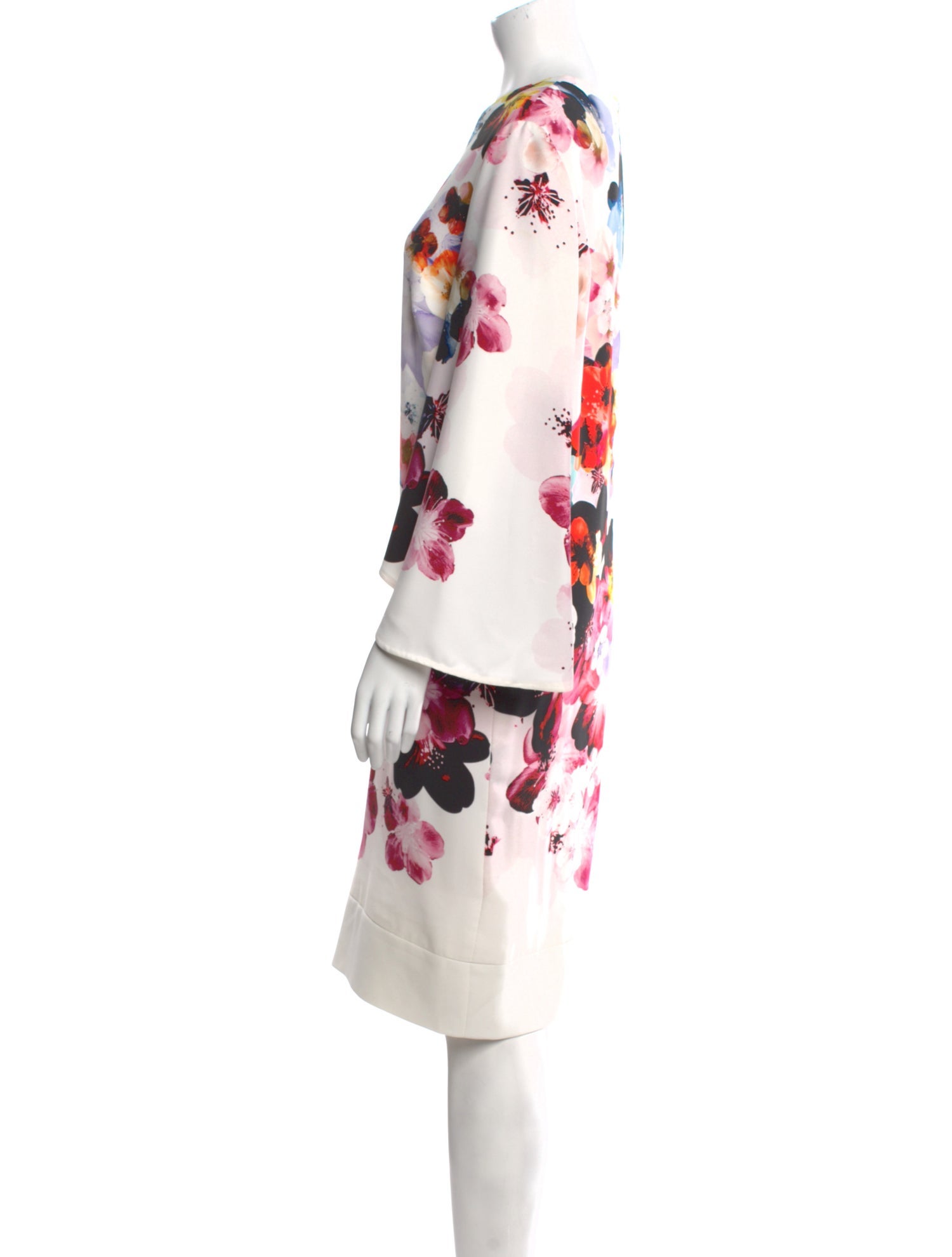 Elie Saab Floral Print Knee-Length Dress