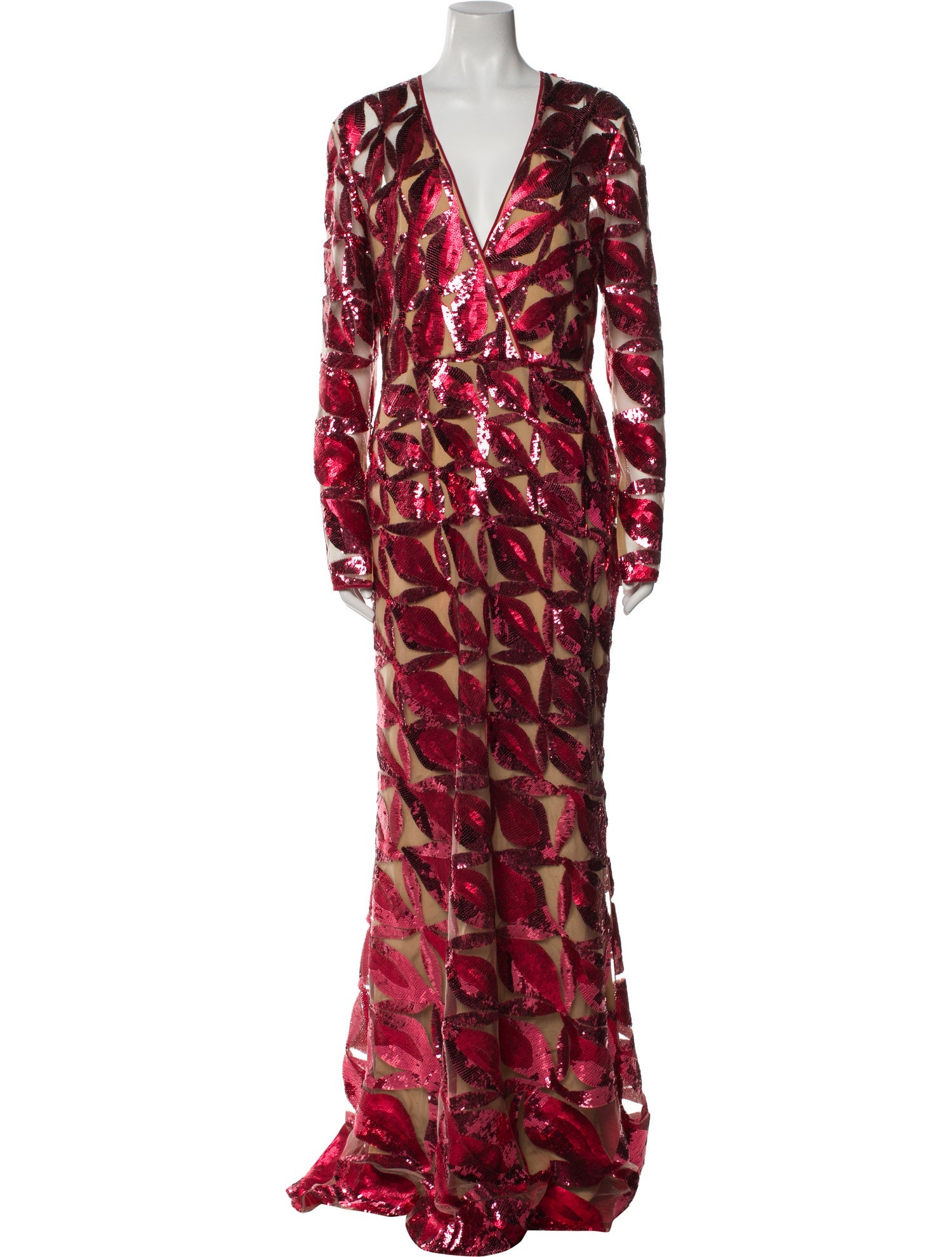 Elie Saab Printed Long Dress