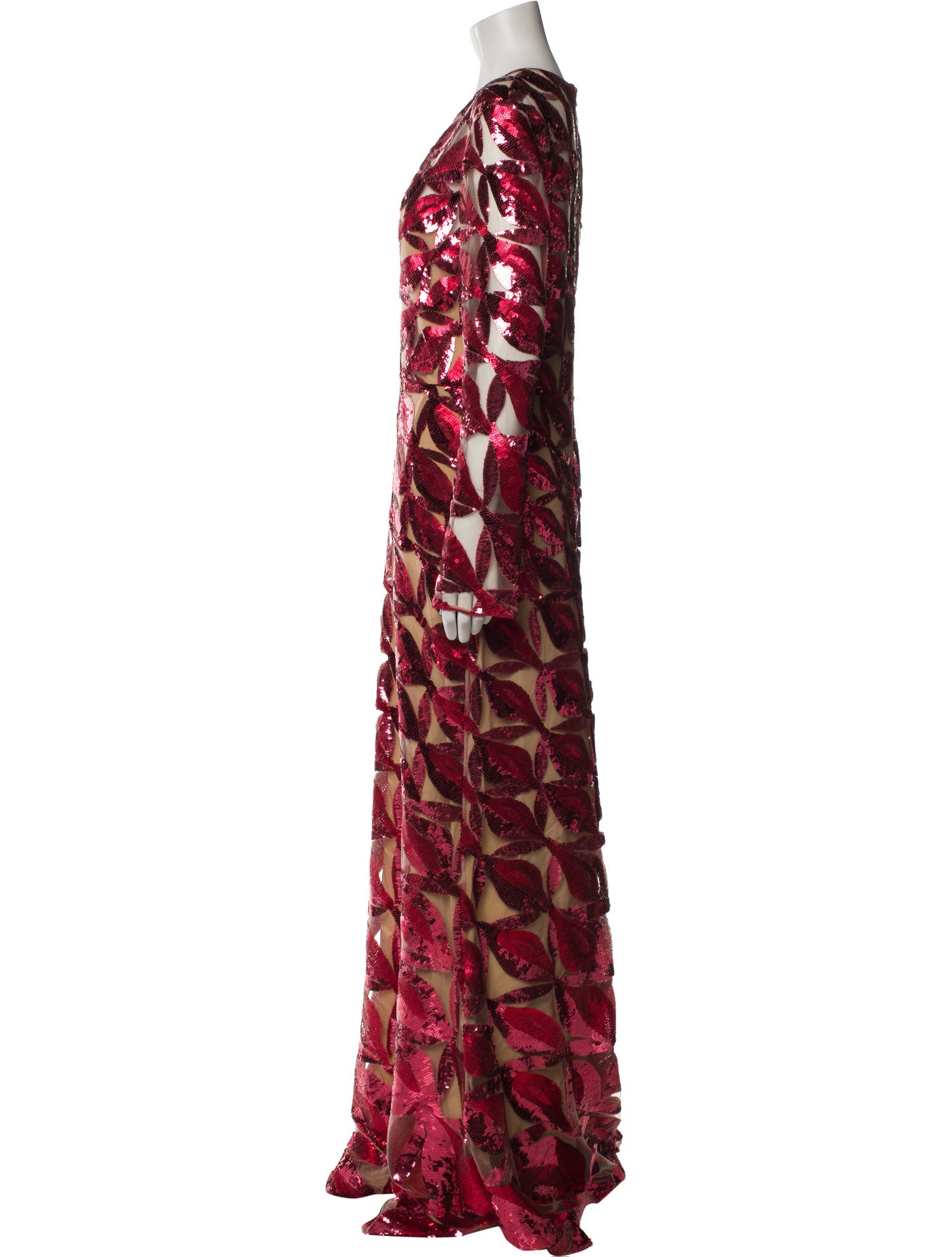 Elie Saab Printed Long Dress