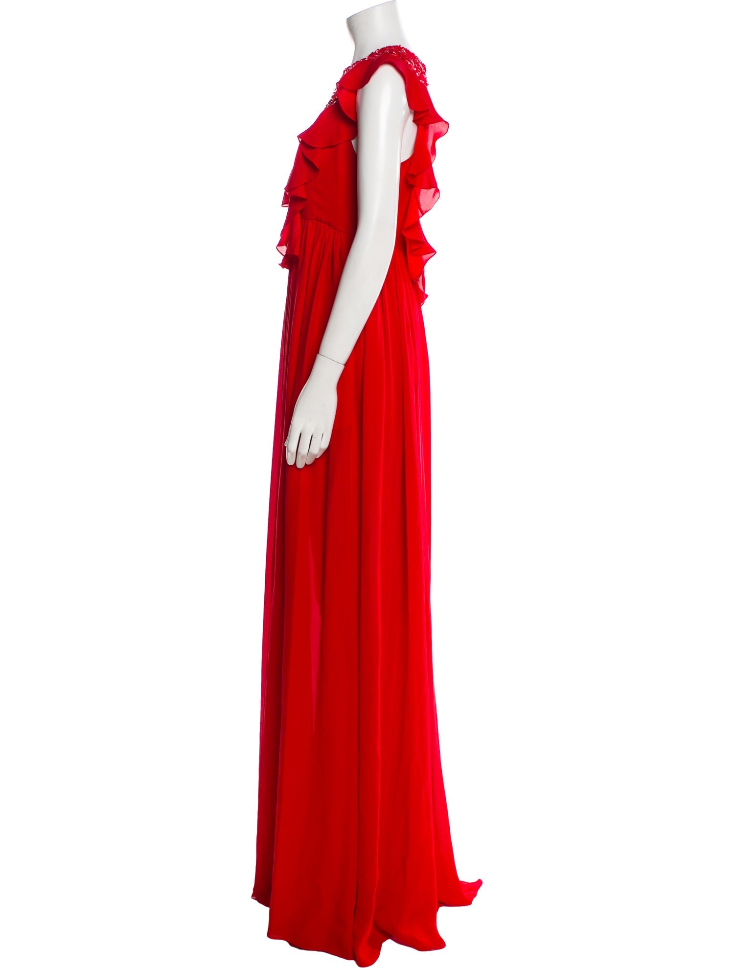 Elie Saab Silk Long Dress