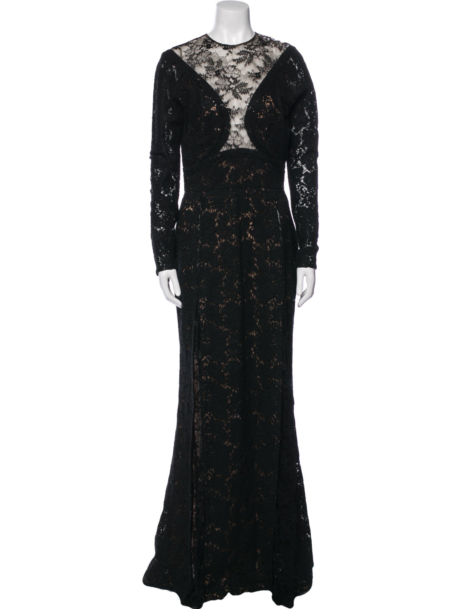 Elie Saab Lace Pattern Long Dress w/ Tags
