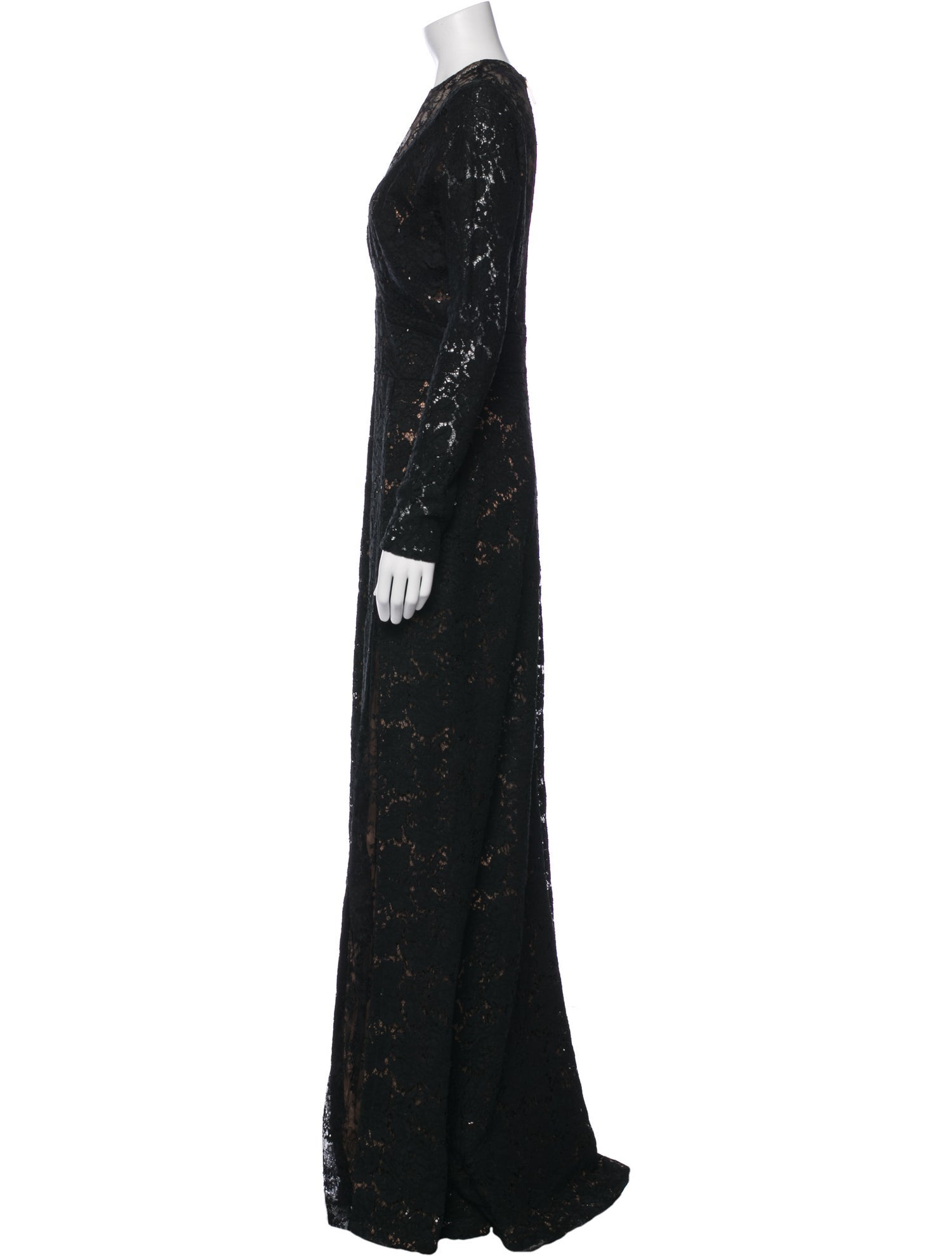Elie Saab Lace Pattern Long Dress w/ Tags