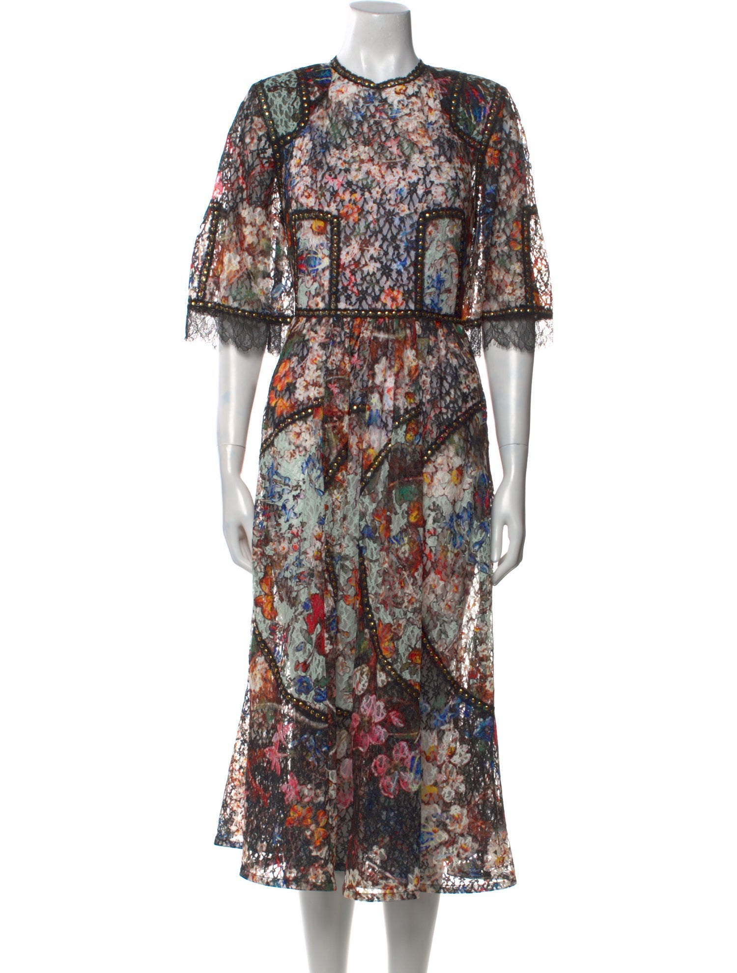 Elie Saab Silk Midi Length Dress