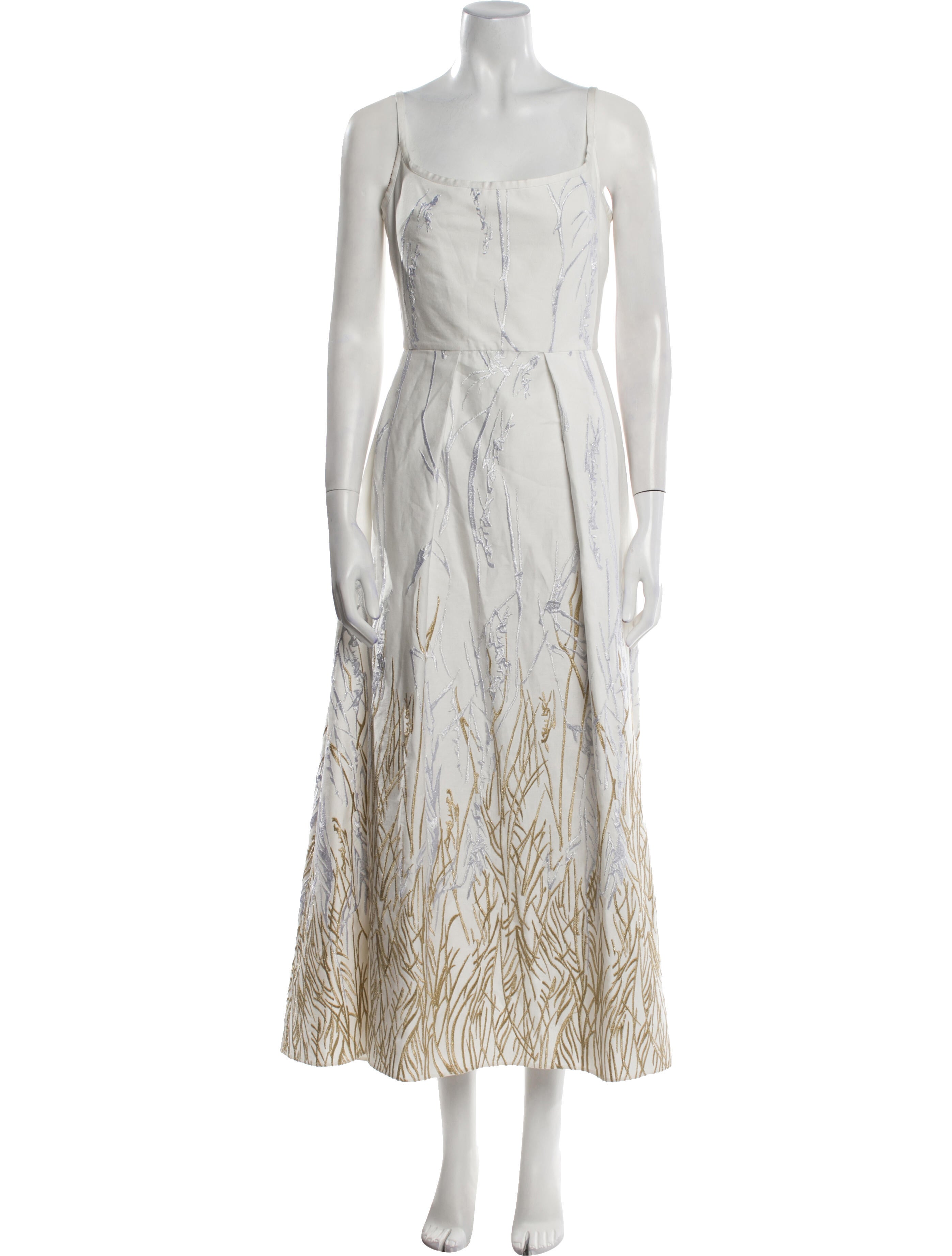 Elie Saab Printed Long Dress