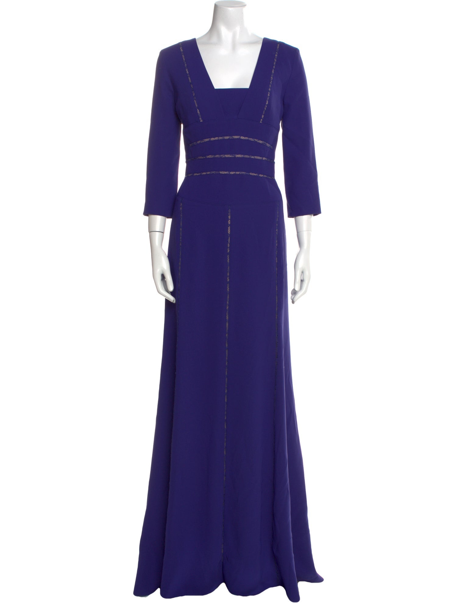 Elie Saab Square Neckline Long Dress
