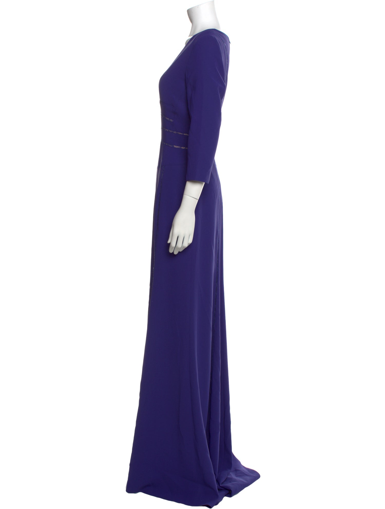 Elie Saab Square Neckline Long Dress