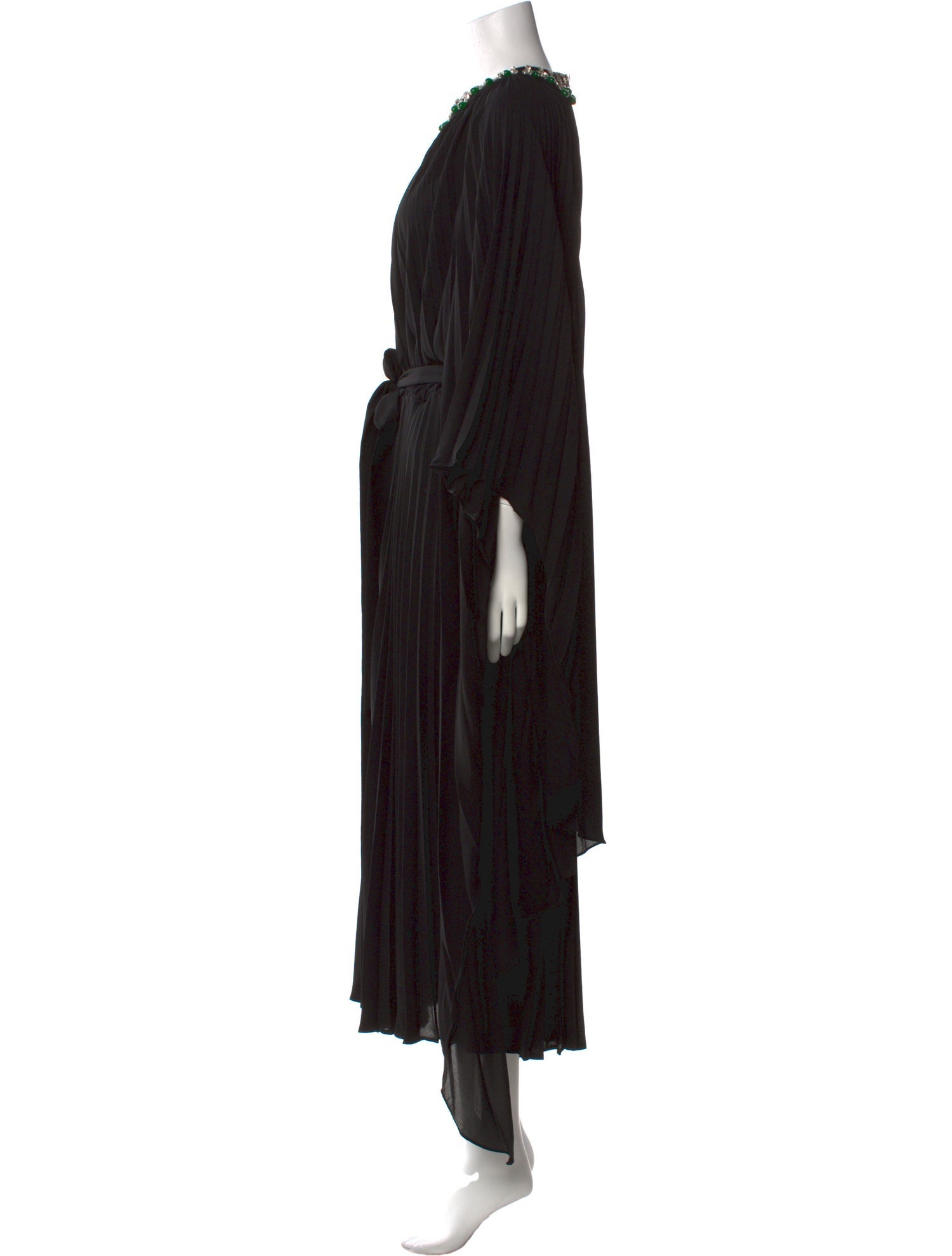 Elie Saab Crew Neck Long Dress