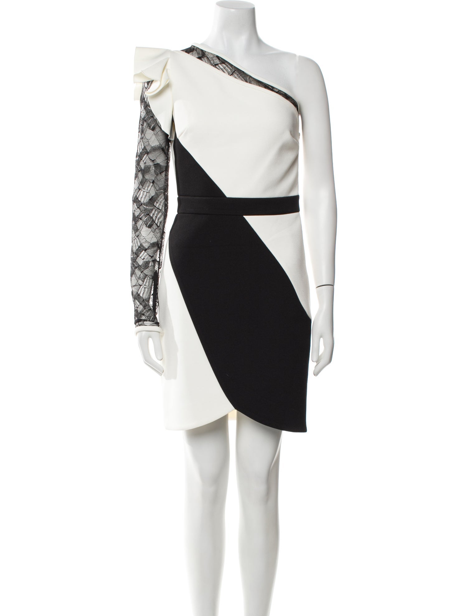 Elie Saab Lace Pattern Mini Dress