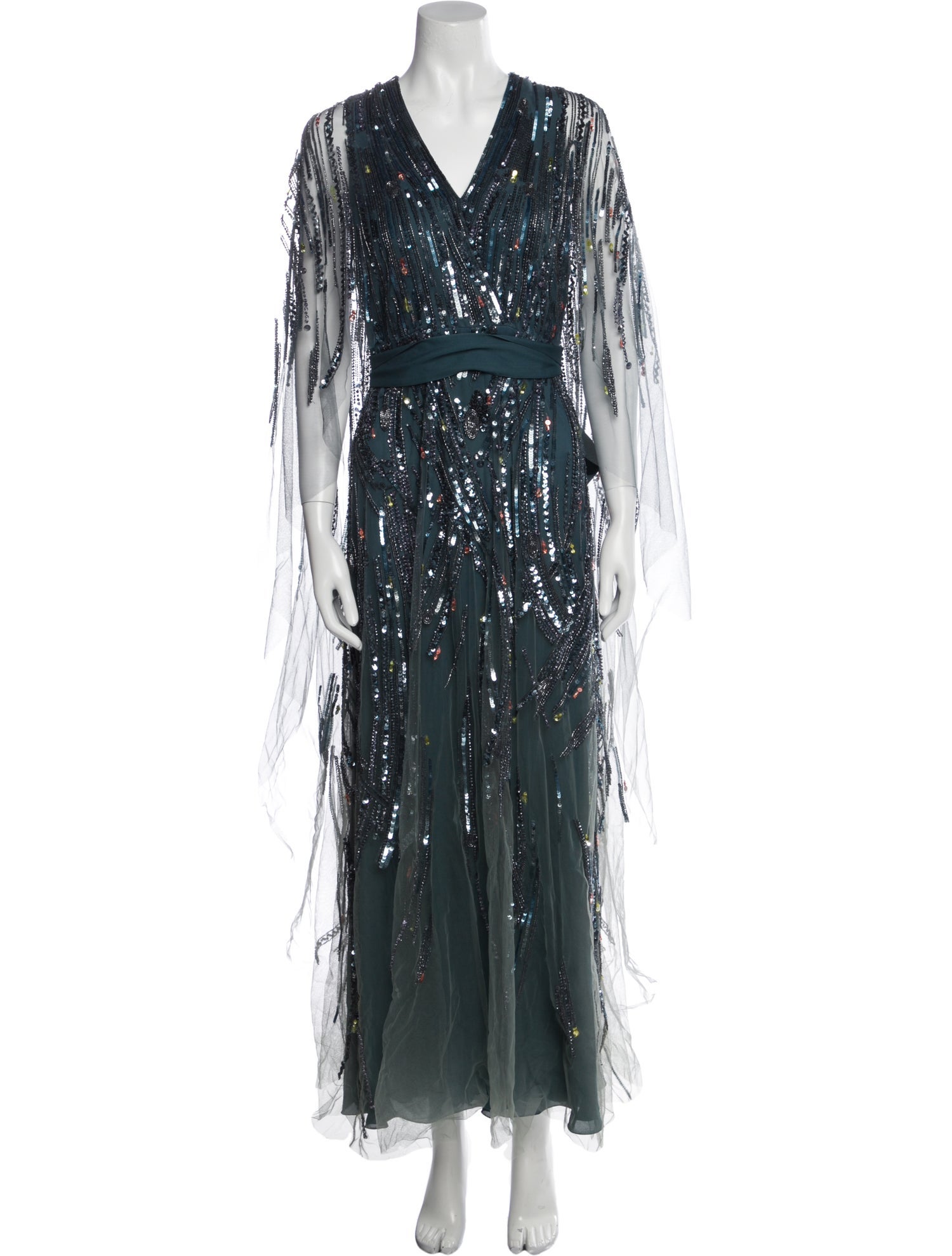 Elie Saab Patterned Midi Length Dress