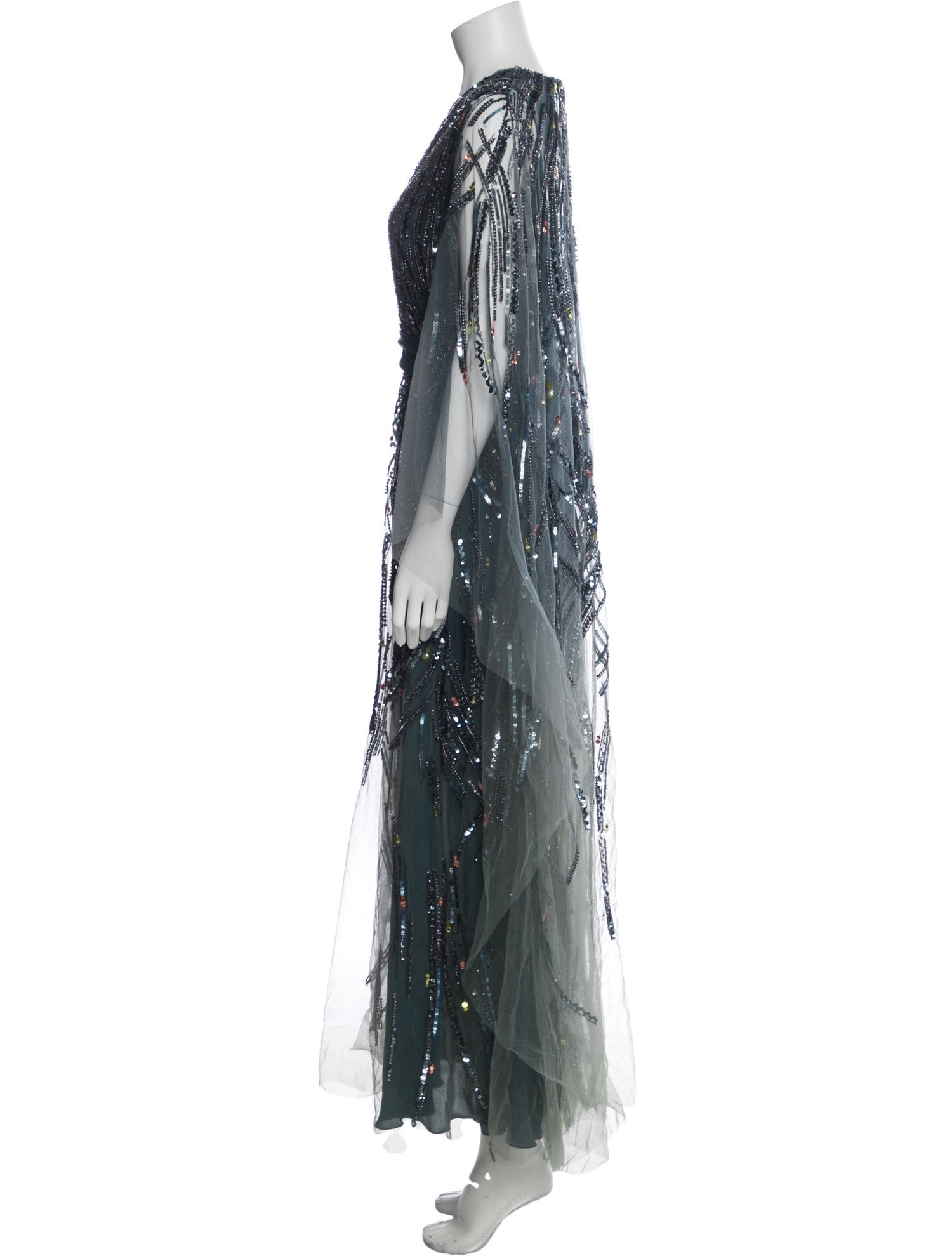 Elie Saab Patterned Midi Length Dress