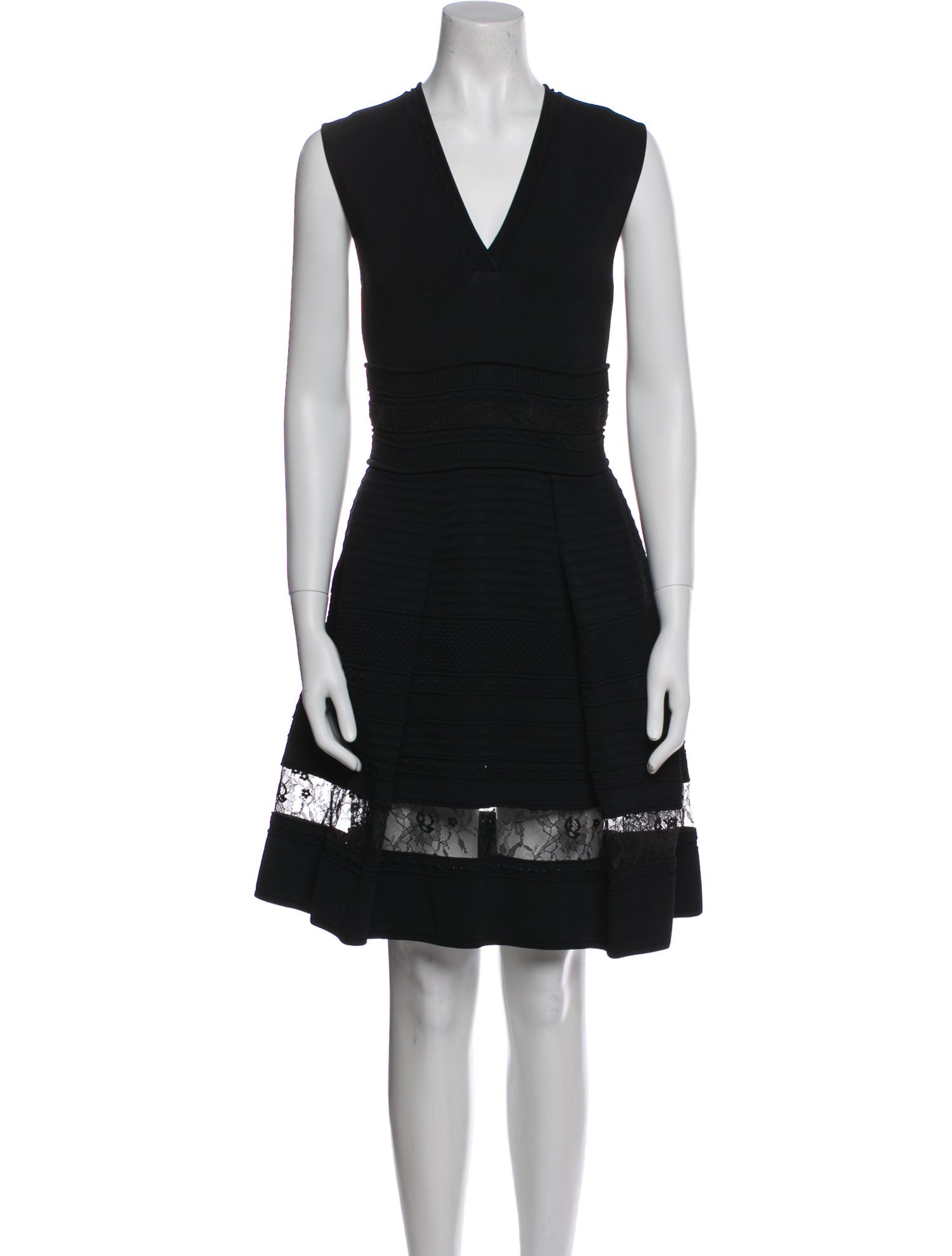 Elie Saab V-Neck Mini Dress