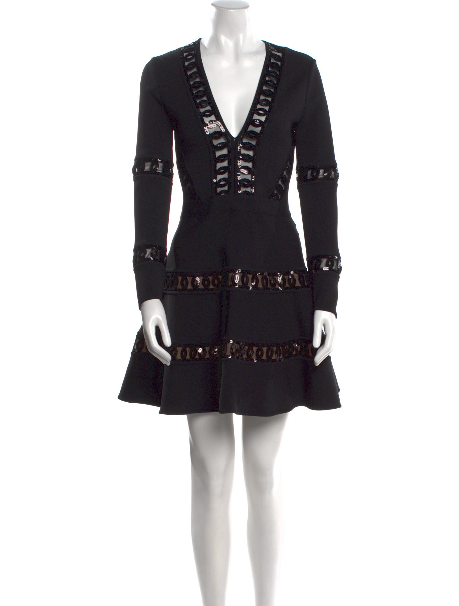 Elie Saab V-Neck Mini Dress