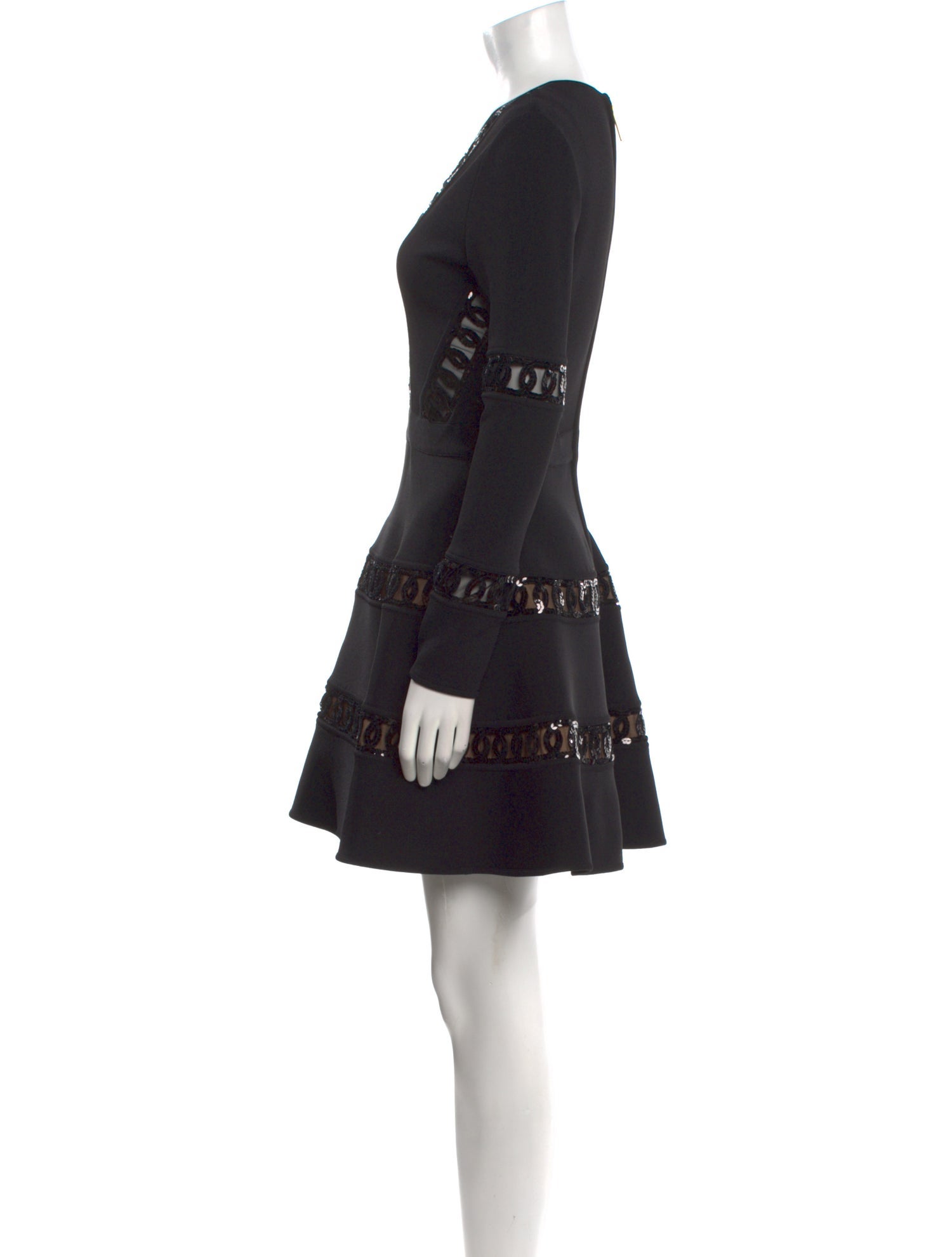 Elie Saab V-Neck Mini Dress