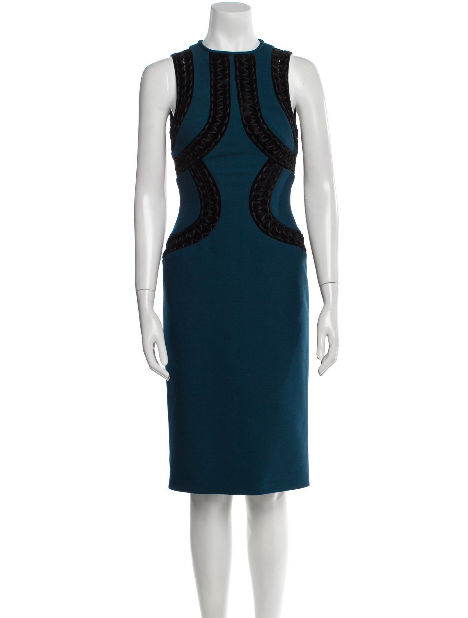 Elie Saab Crew Neck Knee-Length Dress