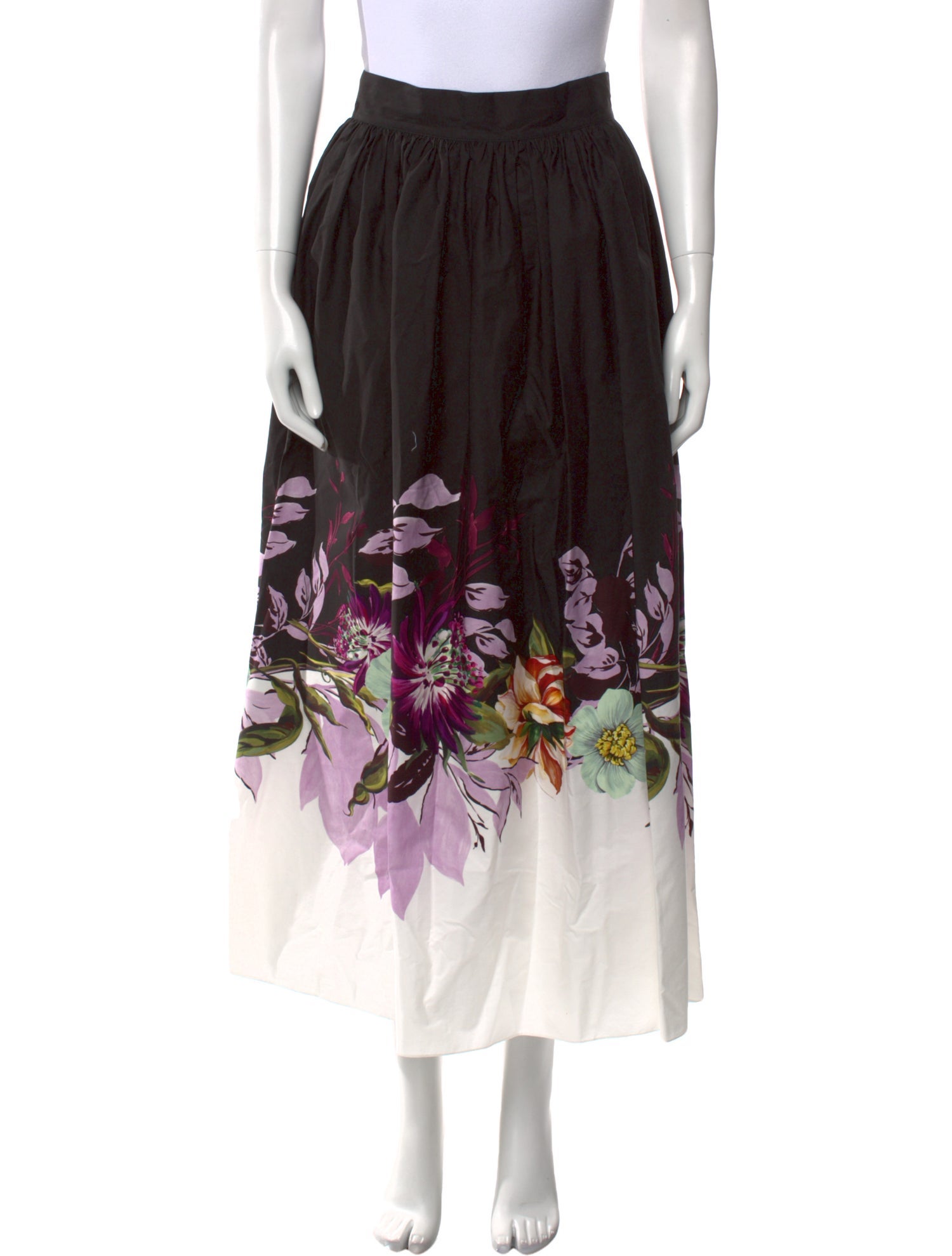 Elie Saab Printed Midi Length Skirt