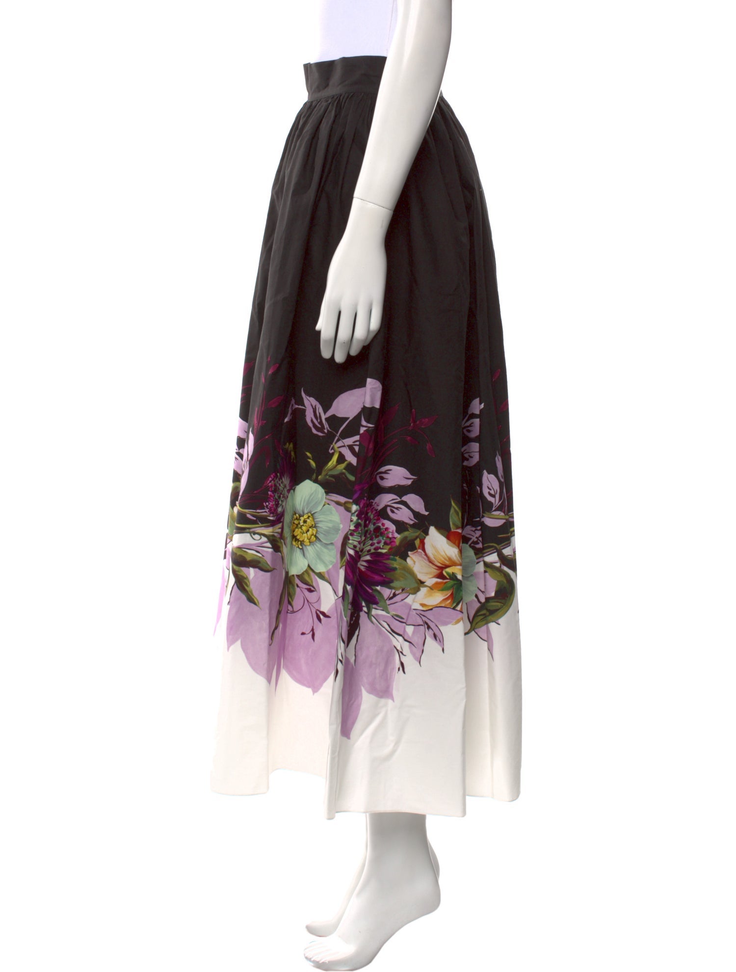 Elie Saab Printed Midi Length Skirt