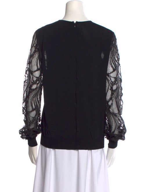 Elie Saab Crew Neck Long Sleeve Sweatshirt