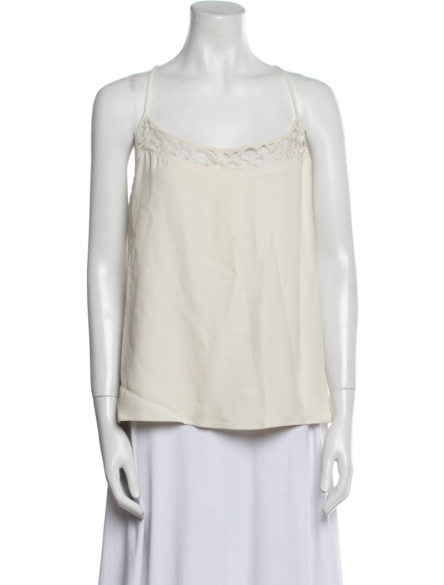 Elie Saab Square Neckline Sleeveless Top
