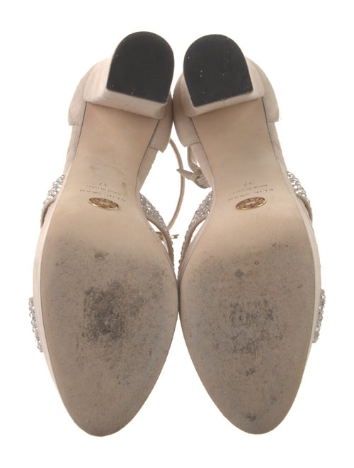Elie Saab Suede Sandals
