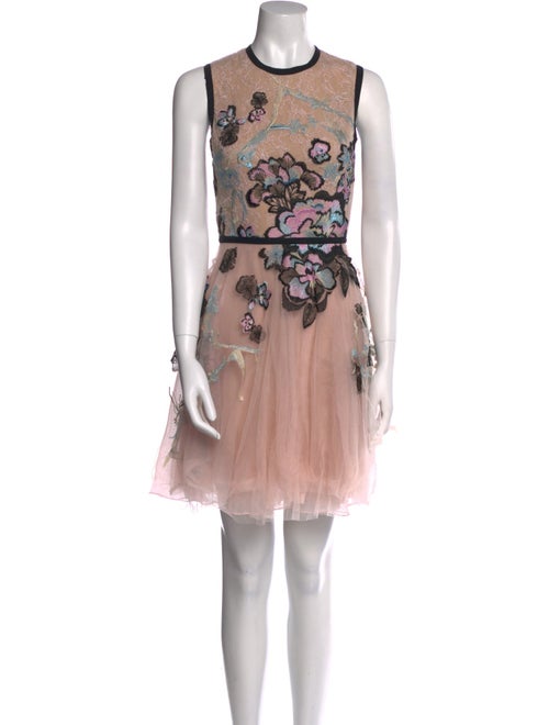 Elie Saab Printed Mini Dress