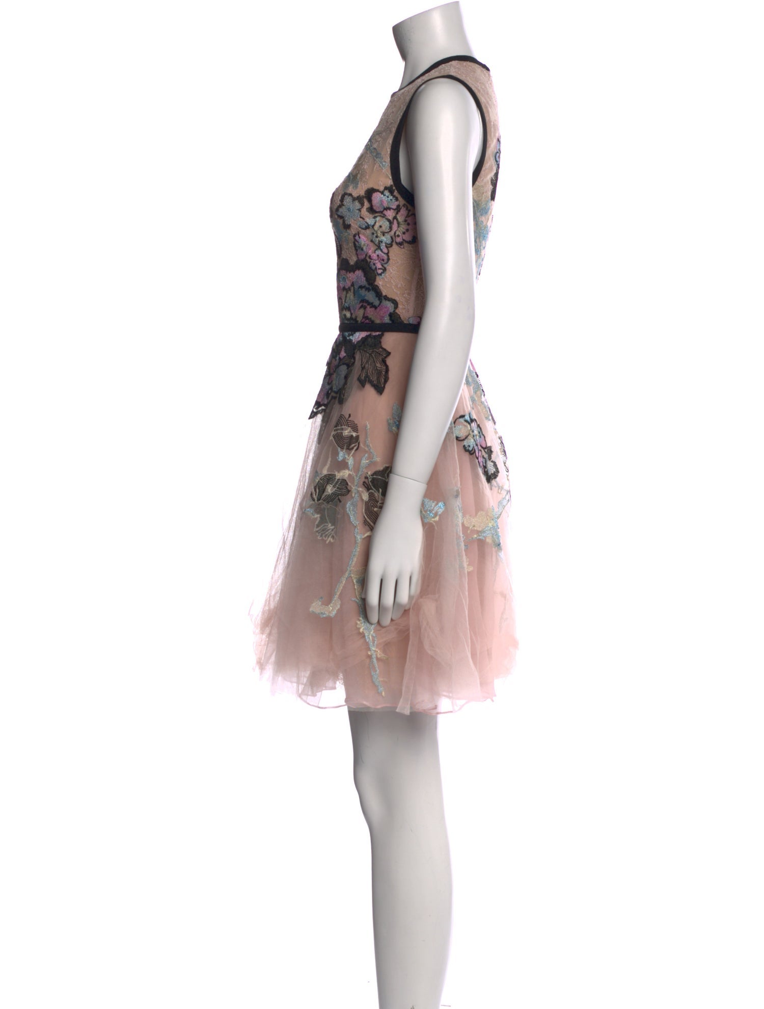 Elie Saab Printed Mini Dress