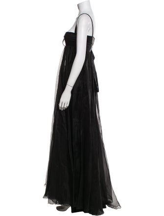 Elie Saab Silk Long Dress
