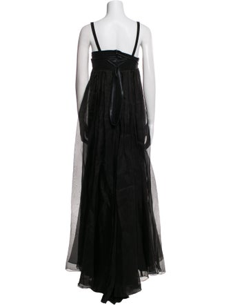 Elie Saab Silk Long Dress