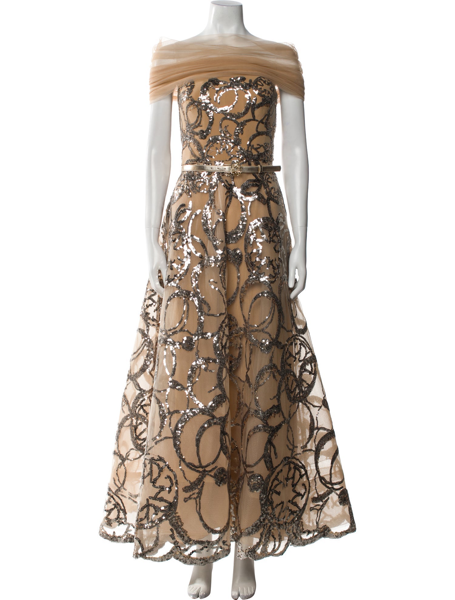Elie Saab Printed Long Dress