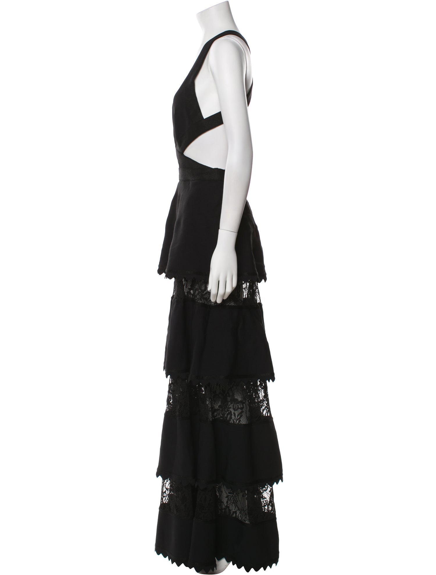 Elie Saab V-Neck Long Dress