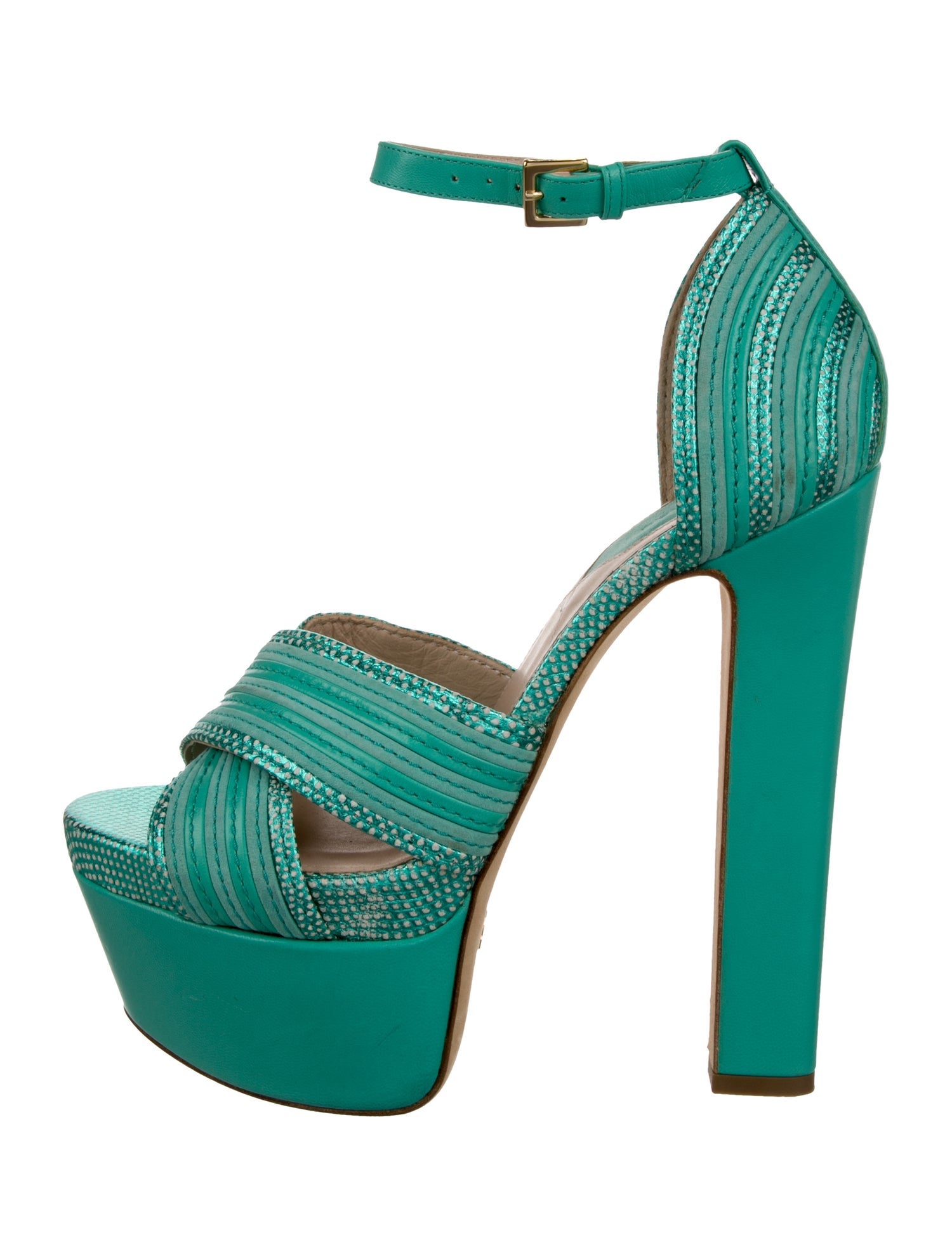 Elie Saab Leather Sandals