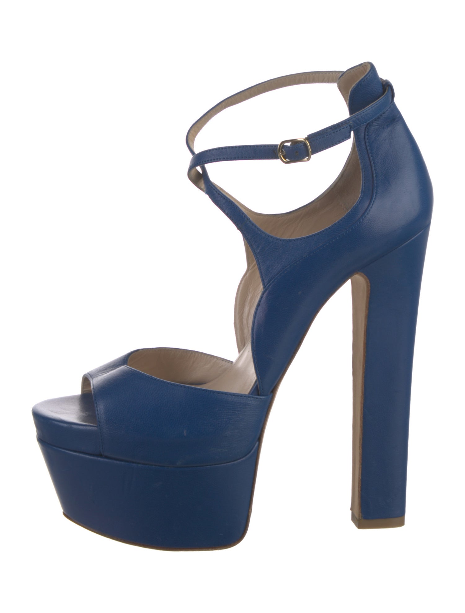 Elie Saab Leather Sandals