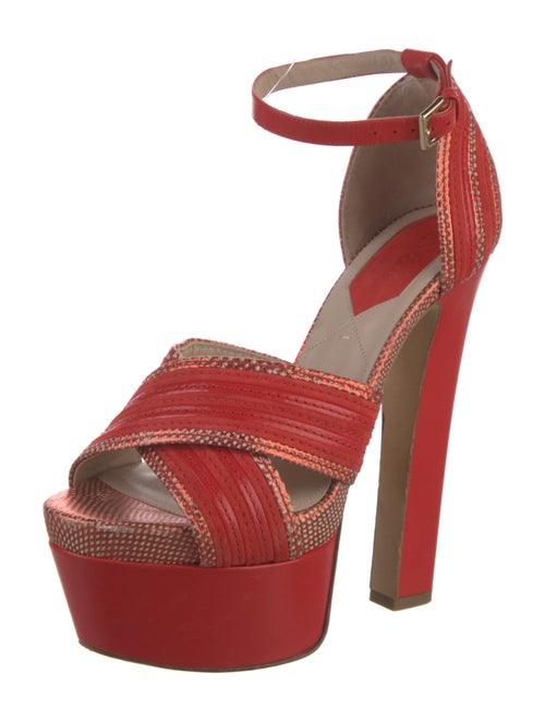 Elie Saab Leather Sandals