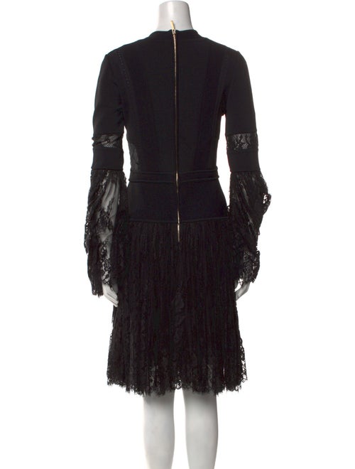 Elie Saab V-Neck Knee-Length Dress