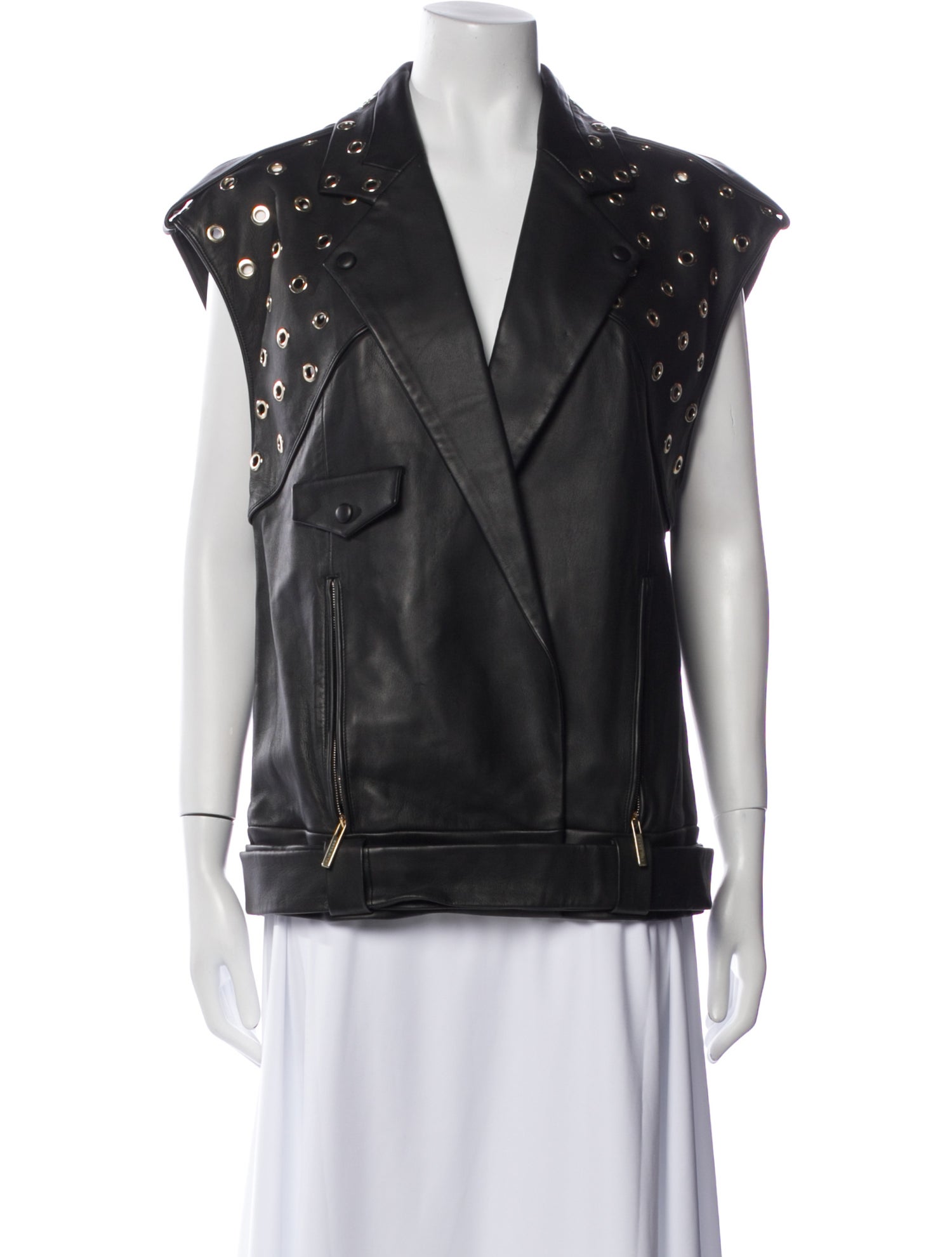 Elie Saab Lambskin Vest