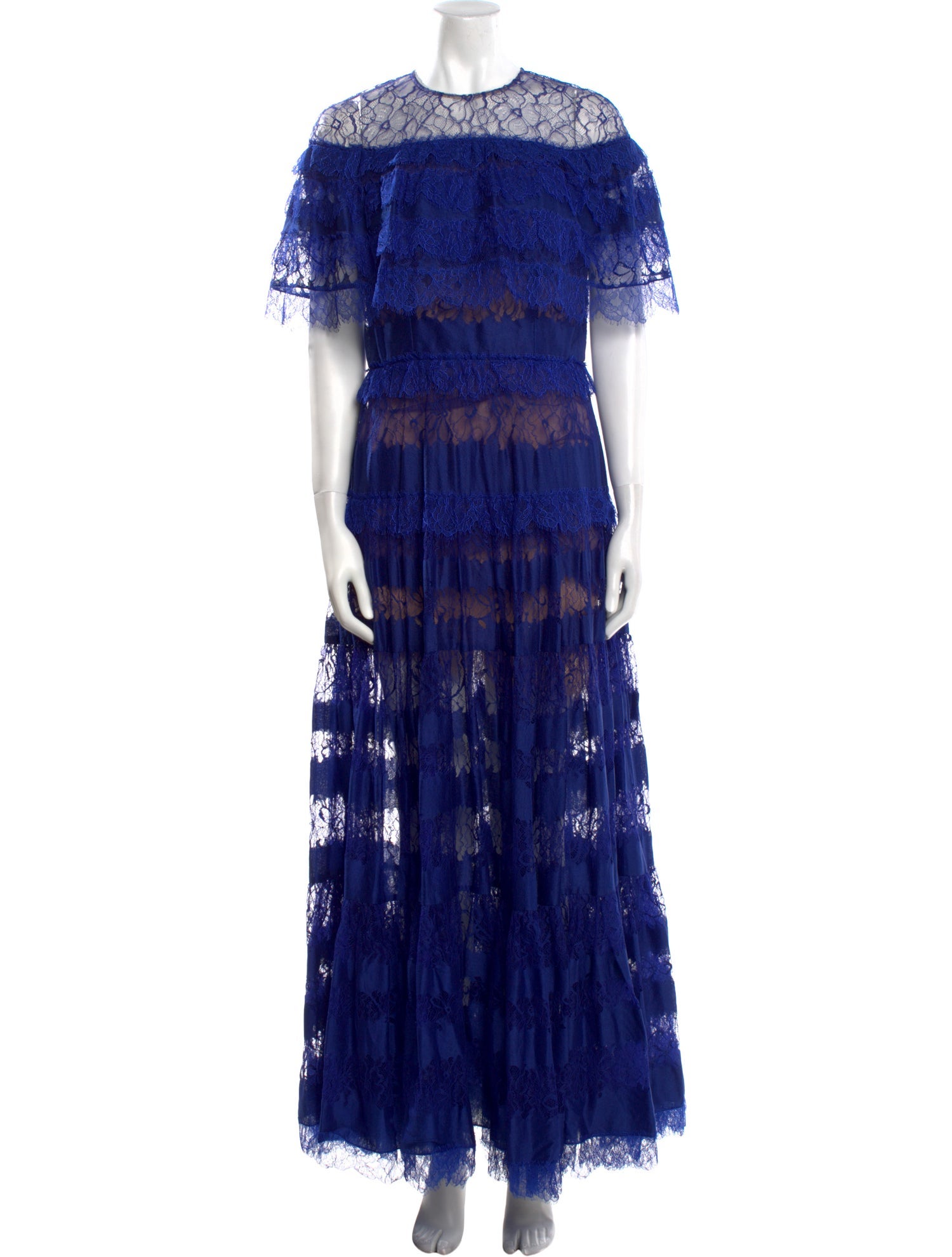 Elie Saab Lace Pattern Long Dress