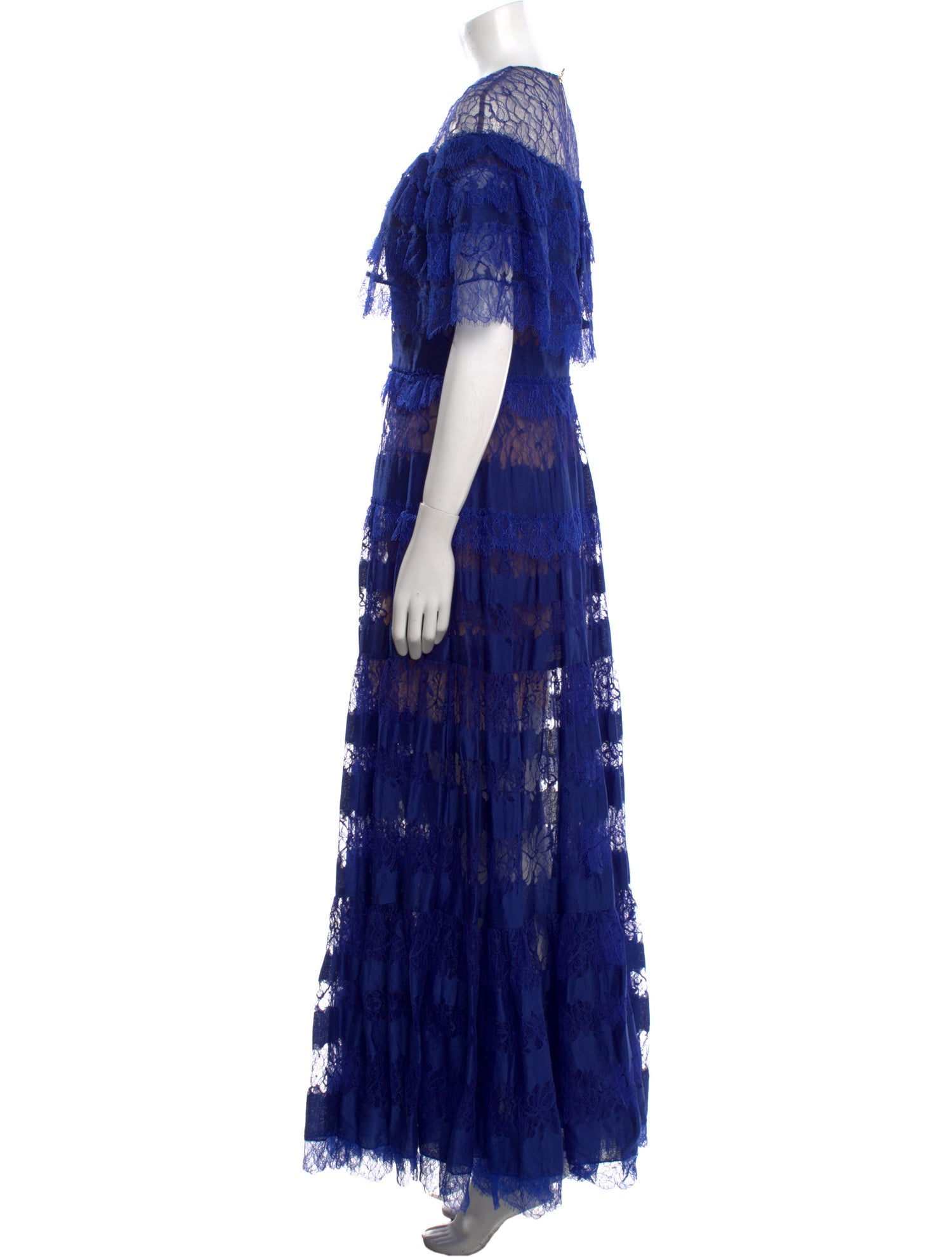 Elie Saab Lace Pattern Long Dress