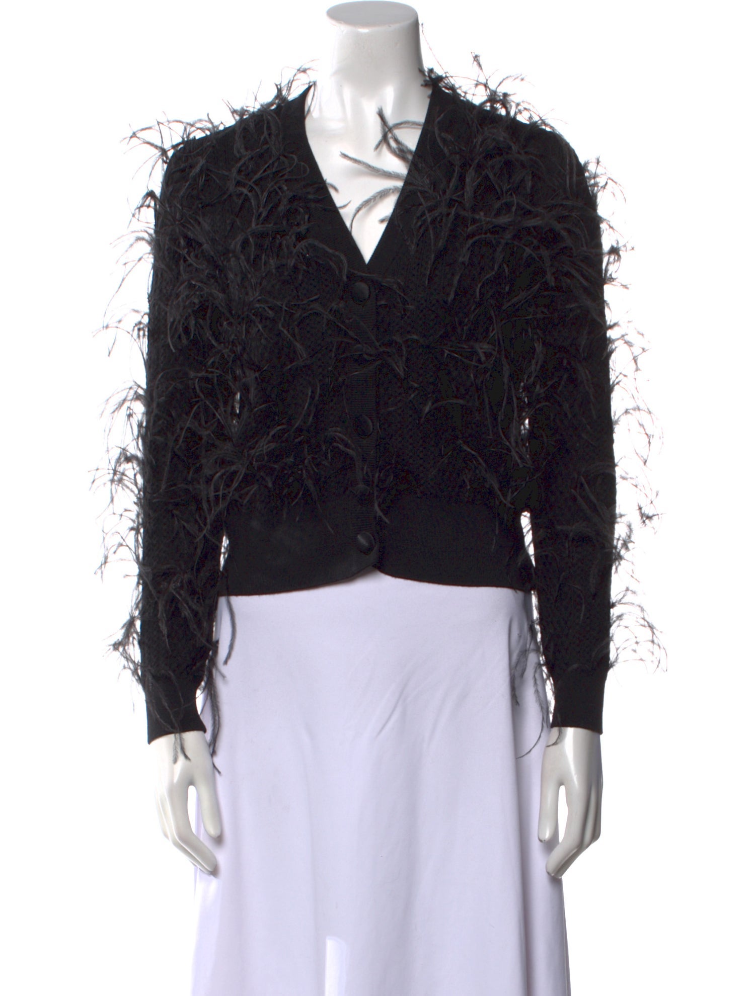 Elie Saab Wool V-Neck Sweater w/ Tags