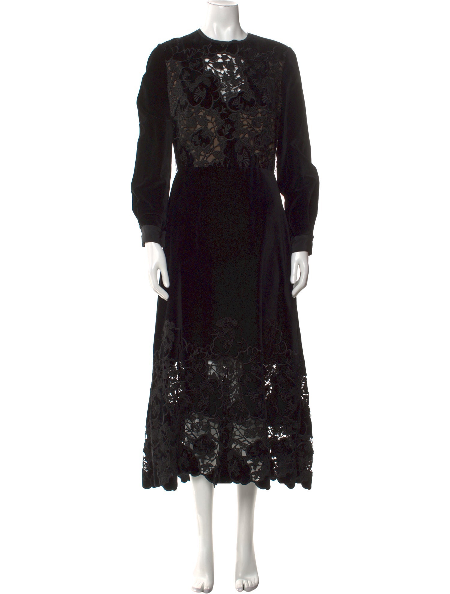 Elie Saab Lace Pattern Long Dress