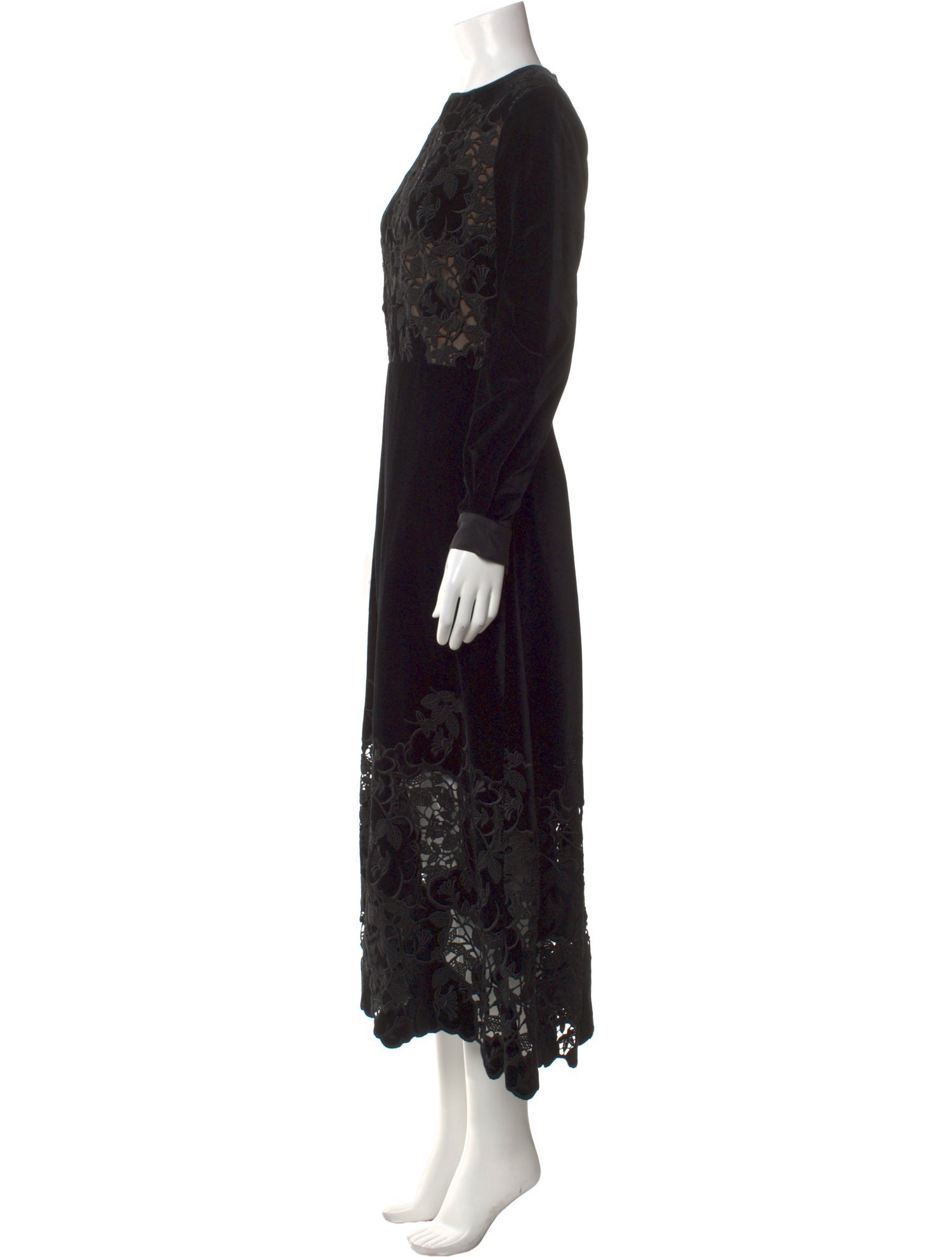 Elie Saab Lace Pattern Long Dress