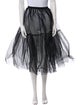 Elie Saab Mesh Midi Length Skirt