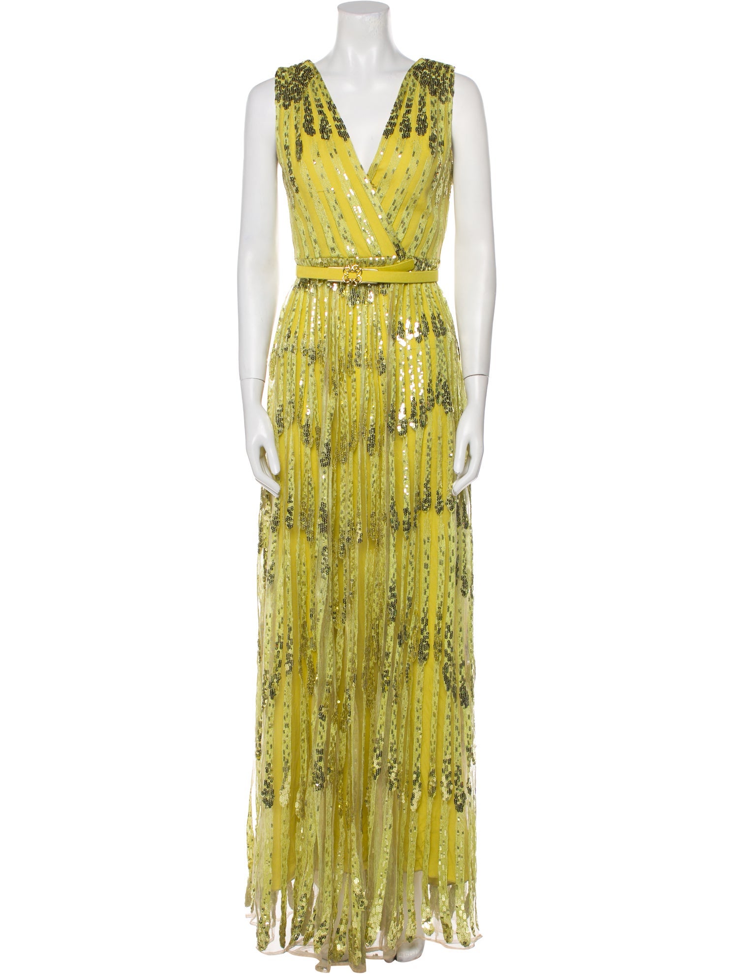 Elie Saab Printed Long Dress