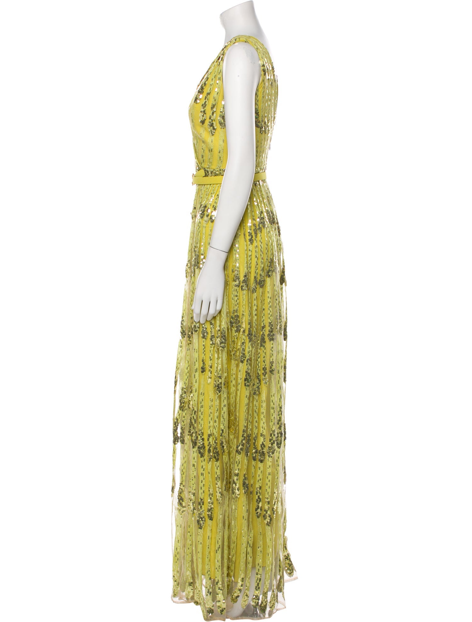 Elie Saab Printed Long Dress