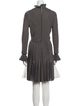 Elie Saab Mock Neck Knee-Length Dress