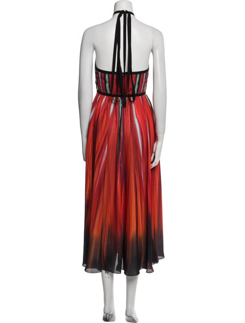 Elie Saab Striped Long Dress