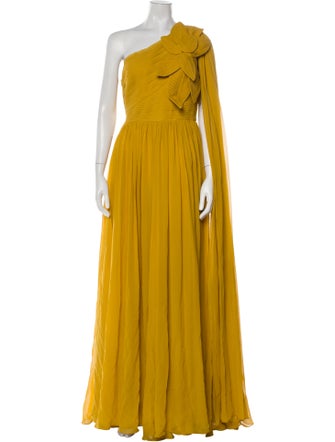 Elie Saab Silk Long Dress